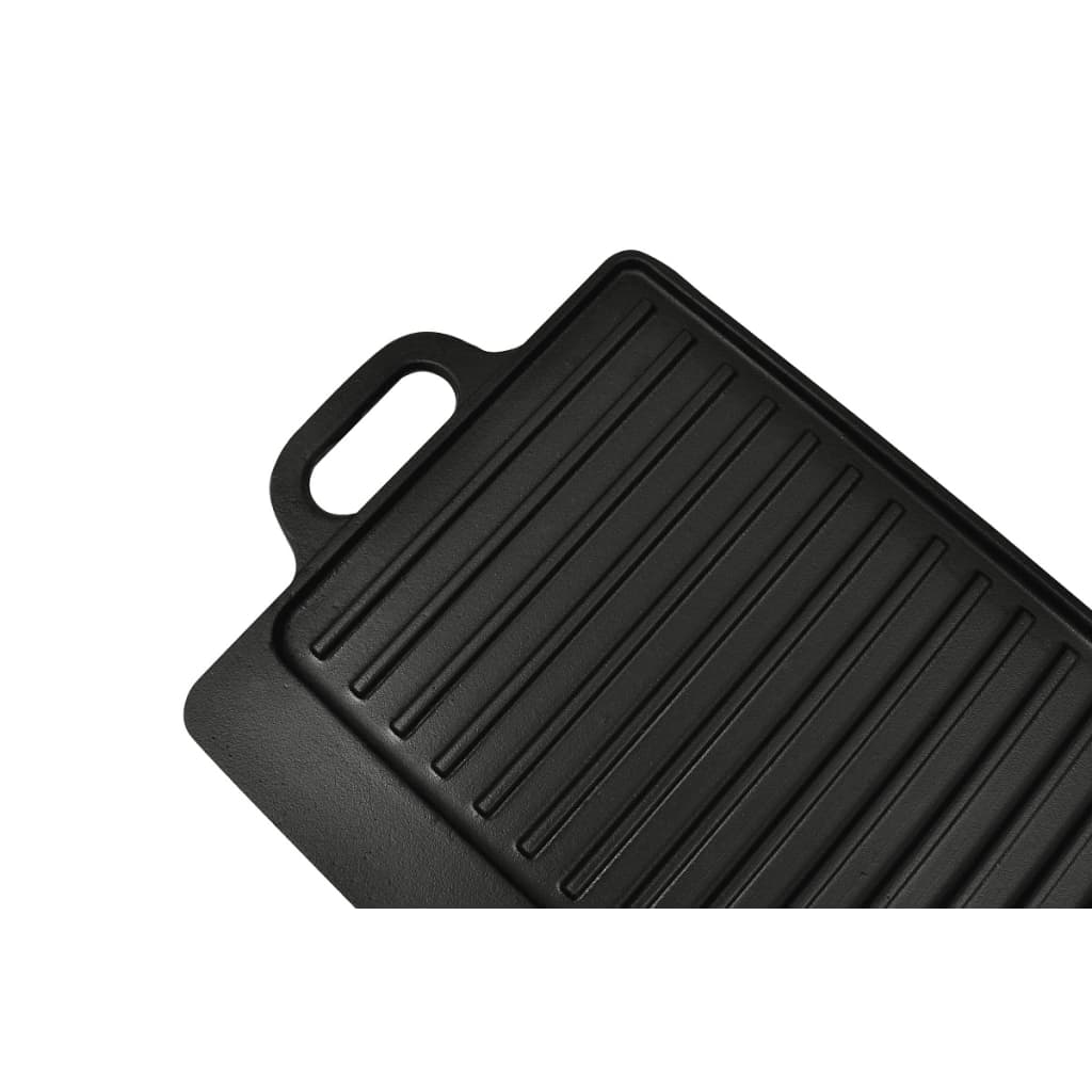 Grillplaat dubbelzijdig 50x23 cm gietijzer is nu te koop bij PeponiXL, paradijselijk wonen!