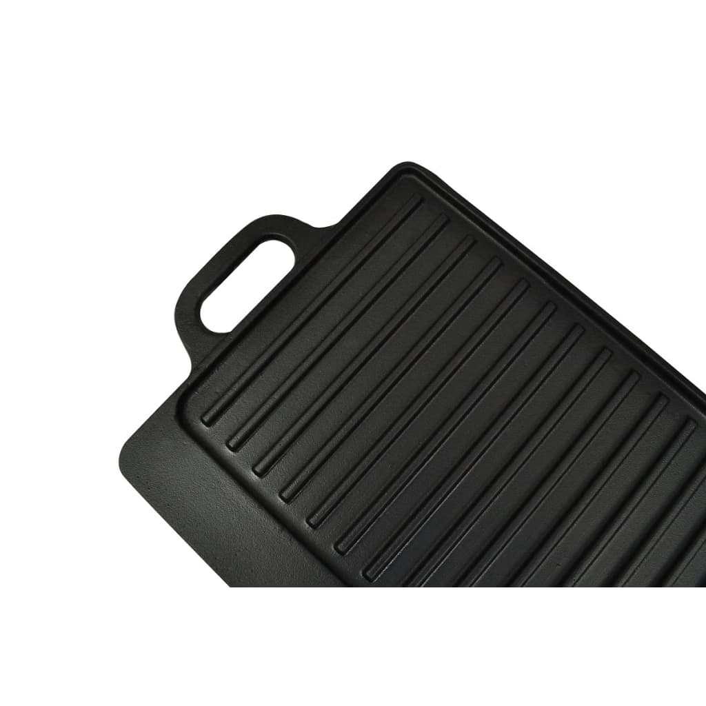 Grillplaat gietijzer dubbelzijdig 38x23 cm 2 st is nu te koop bij PeponiXL, paradijselijk wonen!