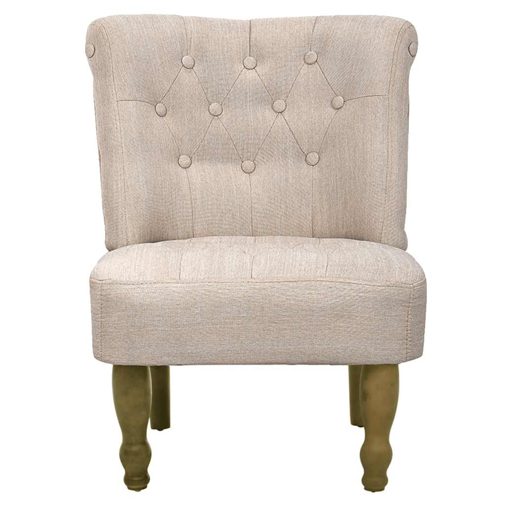 Franse stoelen 2 st stof crème is nu te koop bij PeponiXL, paradijselijk wonen!