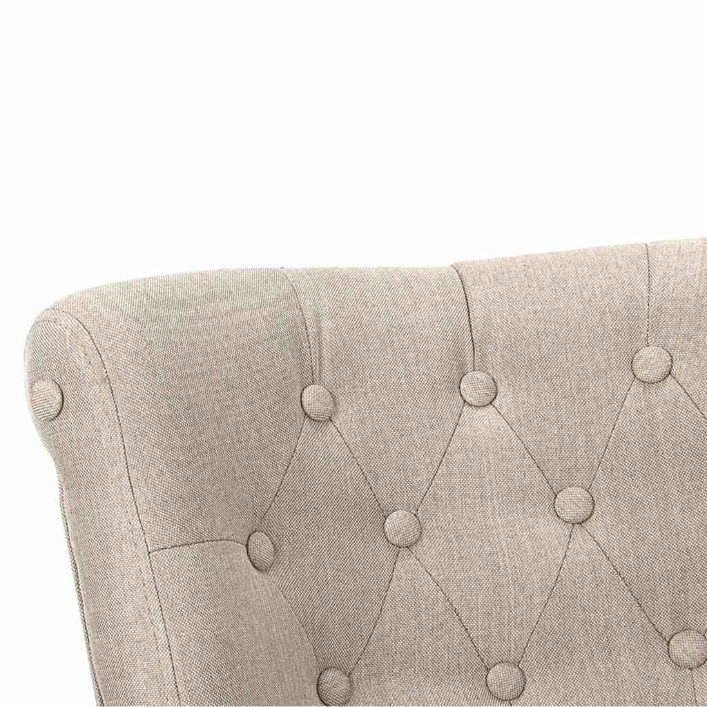 Franse stoelen 2 st stof crème is nu te koop bij PeponiXL, paradijselijk wonen!