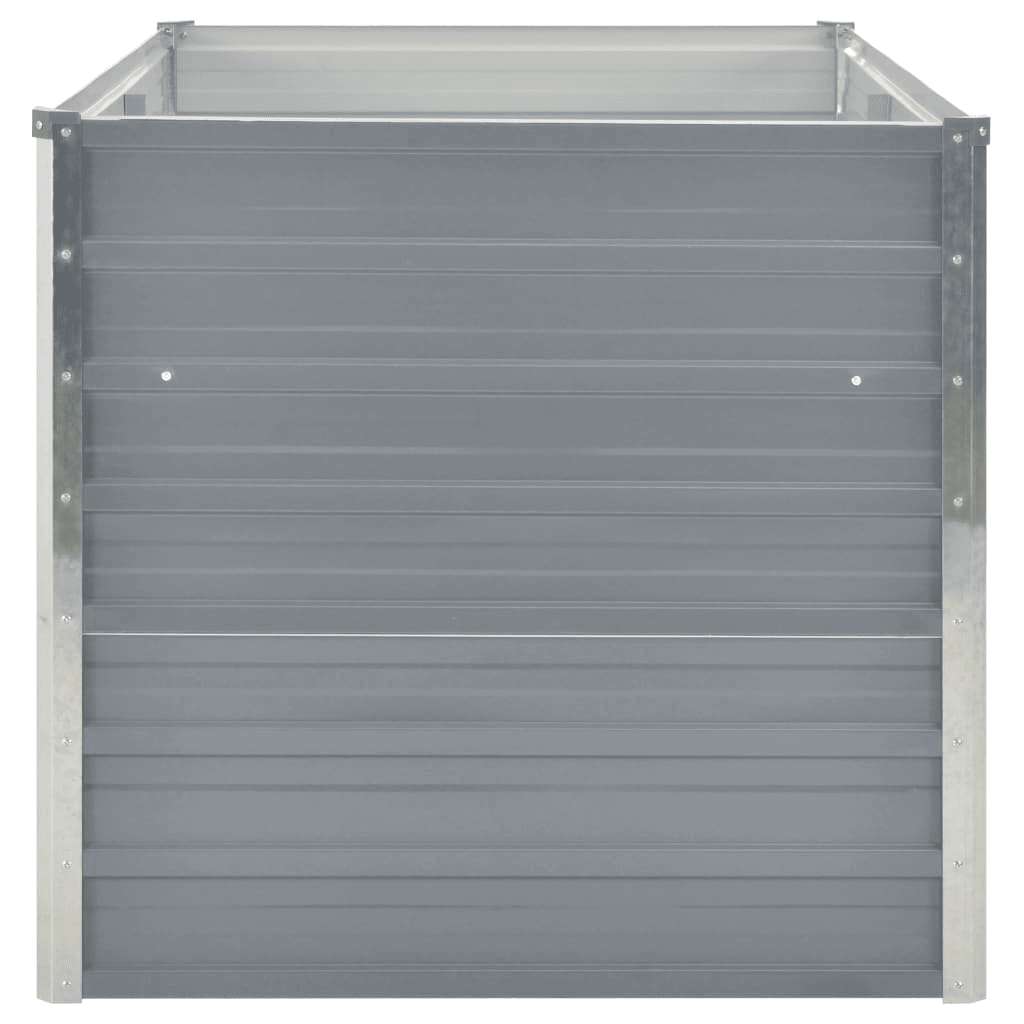 Plantenbak verhoogd 160x80x77 cm gegalvaniseerd staal grijs is nu te koop bij PeponiXL, paradijselijk wonen!