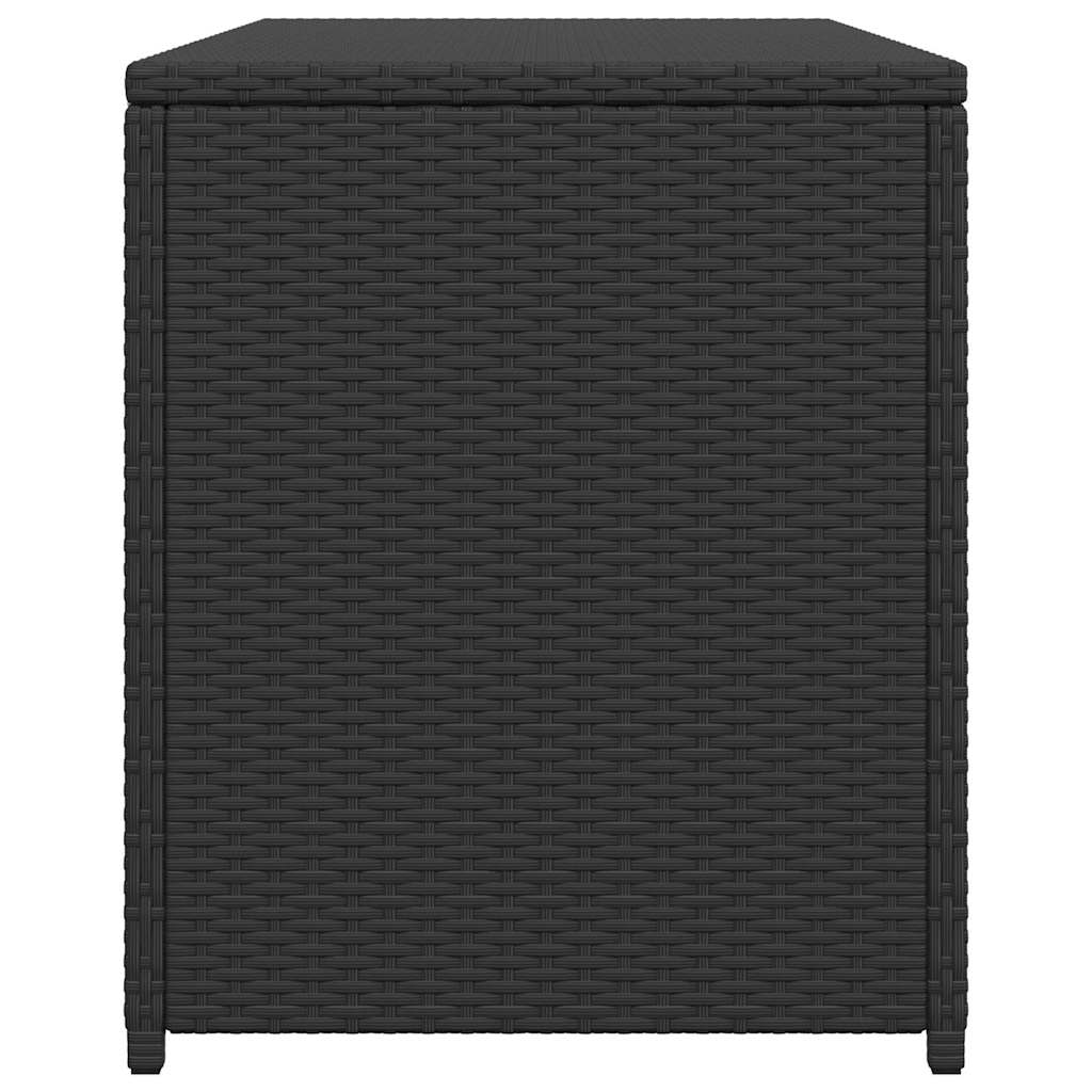 Tuinbox 120x50x60 cm poly rattan zwart is nu te koop bij PeponiXL, paradijselijk wonen!