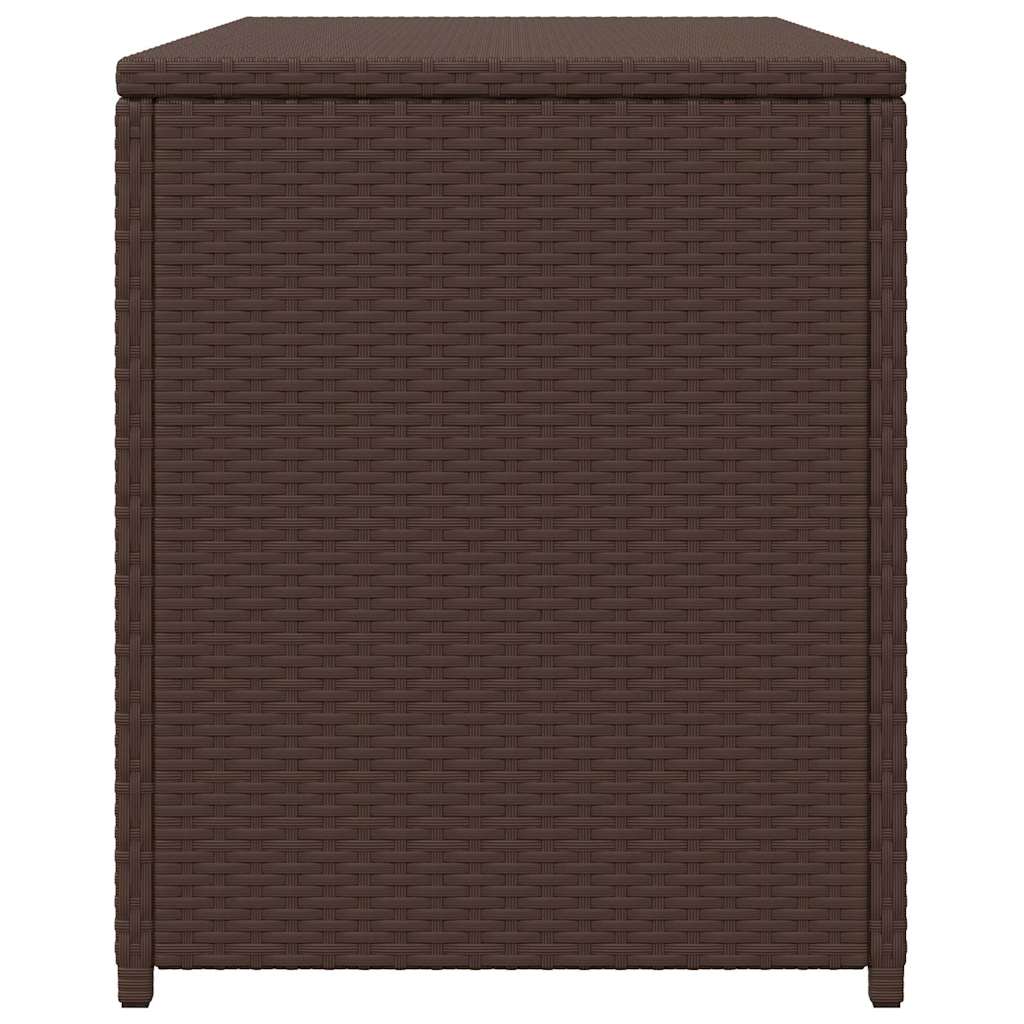 Tuinbox 120x50x60 cm poly rattan bruin is nu te koop bij PeponiXL, paradijselijk wonen!