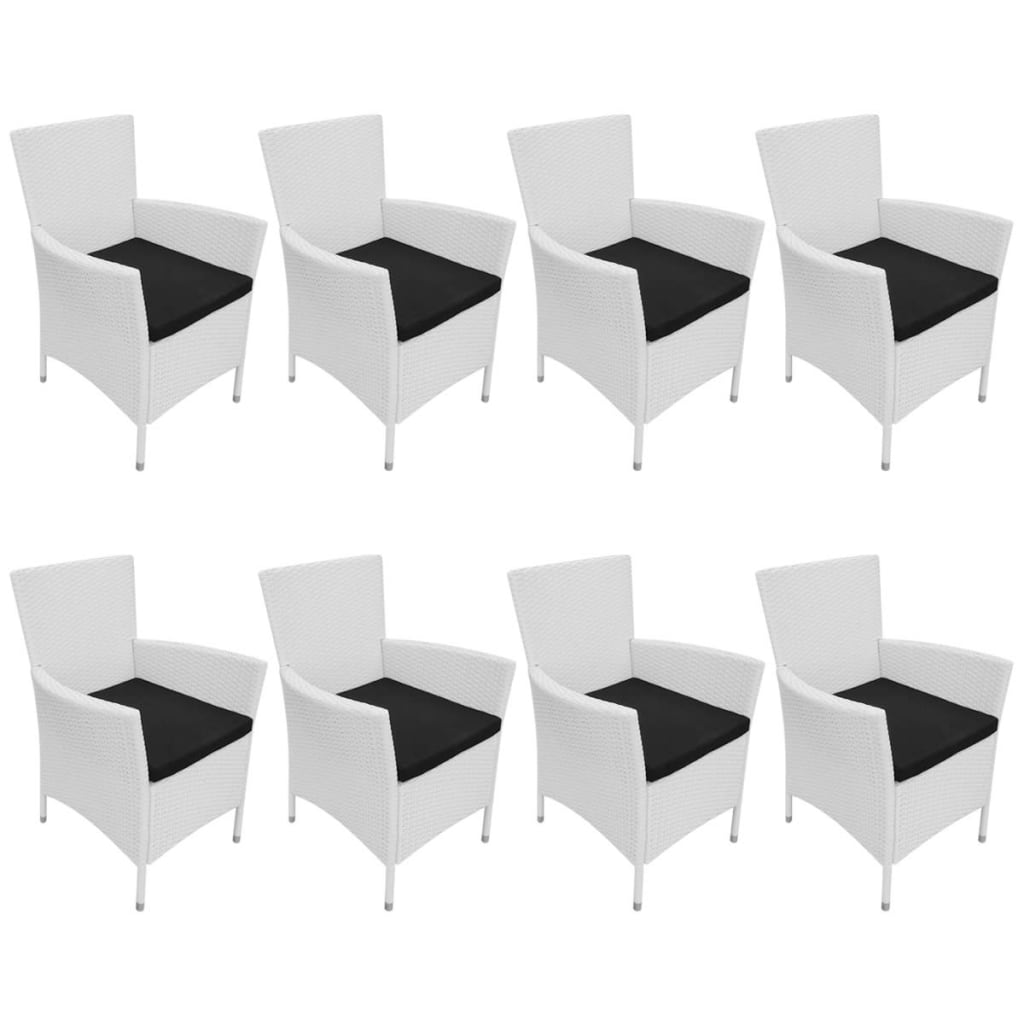 9-delige Tuinset poly rattan crèmewit is nu te koop bij PeponiXL, paradijselijk wonen!