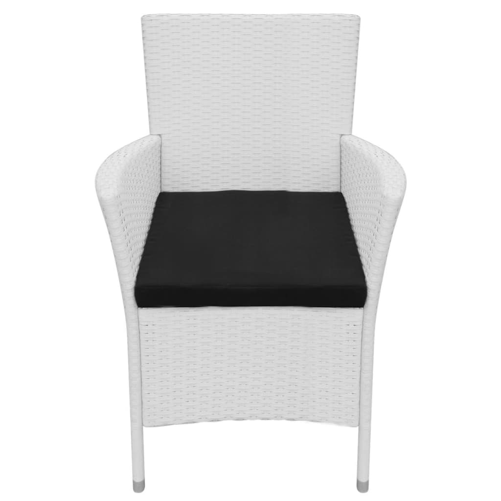 9-delige Tuinset poly rattan crèmewit is nu te koop bij PeponiXL, paradijselijk wonen!