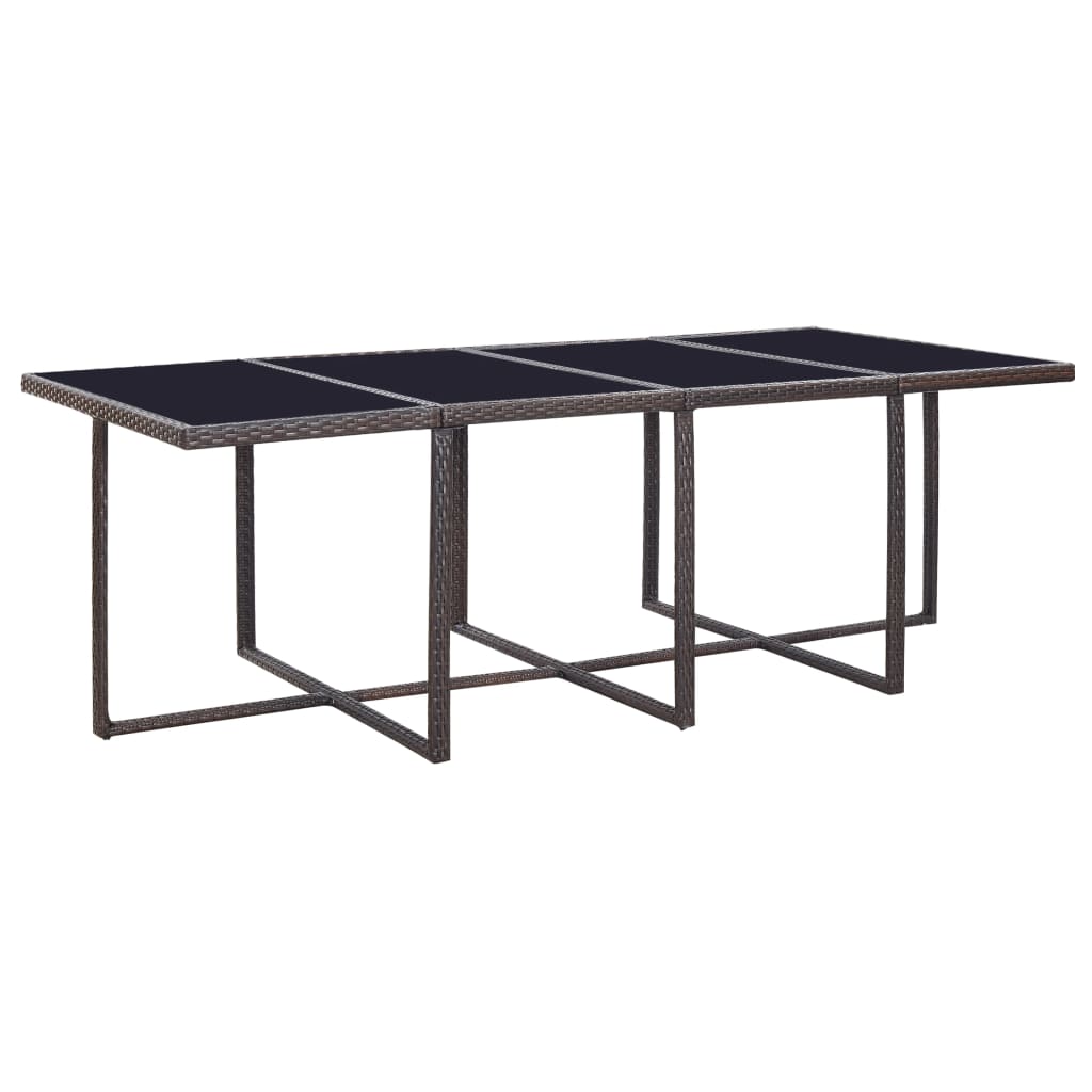 13-delige Tuinset met kussens poly rattan bruin is nu te koop bij PeponiXL, paradijselijk wonen!