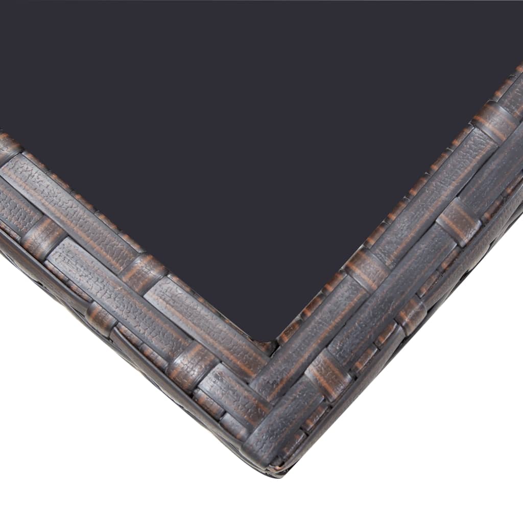 13-delige Tuinset met kussens poly rattan bruin is nu te koop bij PeponiXL, paradijselijk wonen!