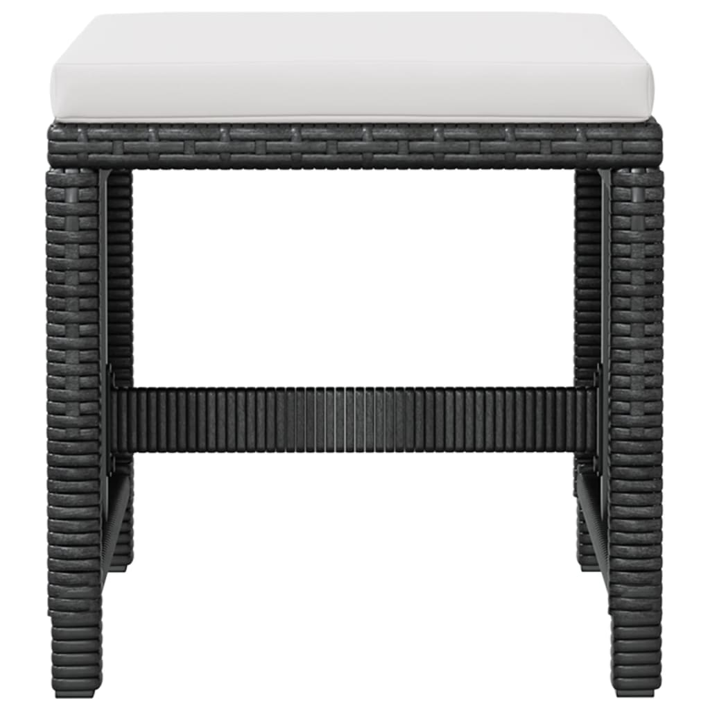 11-delige Tuinset poly rattan en acaciahout zwart is nu te koop bij PeponiXL, paradijselijk wonen!