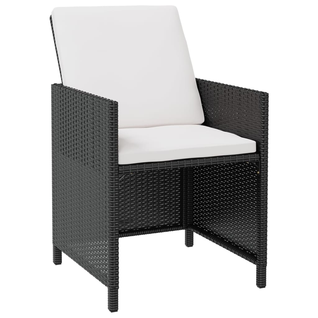 13-delige Tuinset poly rattan en acaciahout zwart is nu te koop bij PeponiXL, paradijselijk wonen!