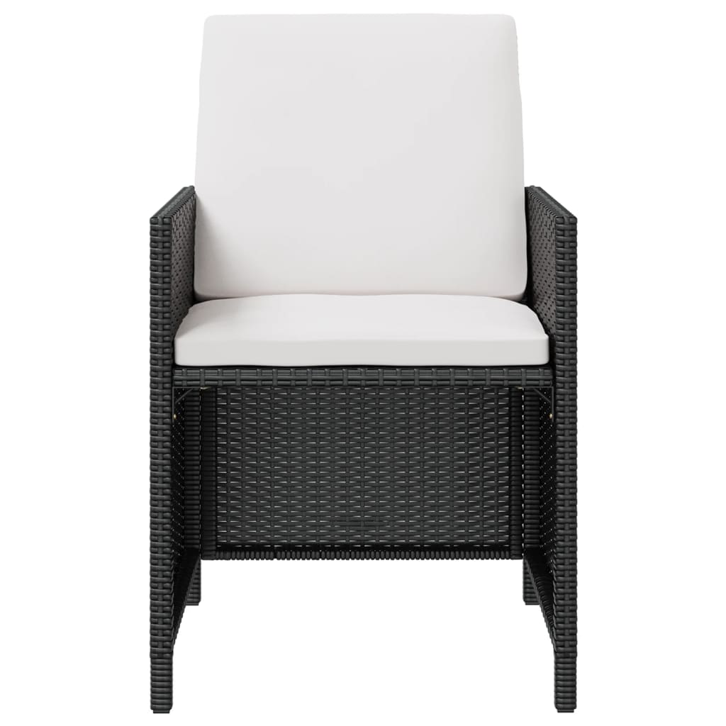 13-delige Tuinset poly rattan en acaciahout zwart is nu te koop bij PeponiXL, paradijselijk wonen!