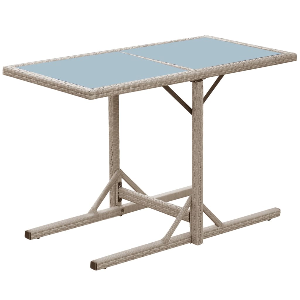 3-delige Bistroset met kussens poly rattan beige is nu te koop bij PeponiXL, paradijselijk wonen!