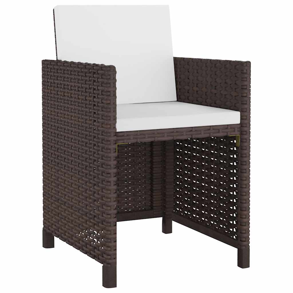 13-delige Tuinset met kussens poly rattan bruin is nu te koop bij PeponiXL, paradijselijk wonen!