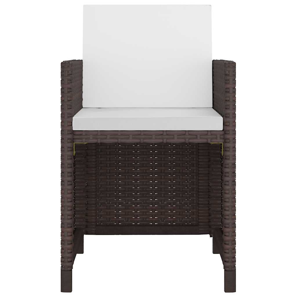 13-delige Tuinset met kussens poly rattan bruin is nu te koop bij PeponiXL, paradijselijk wonen!