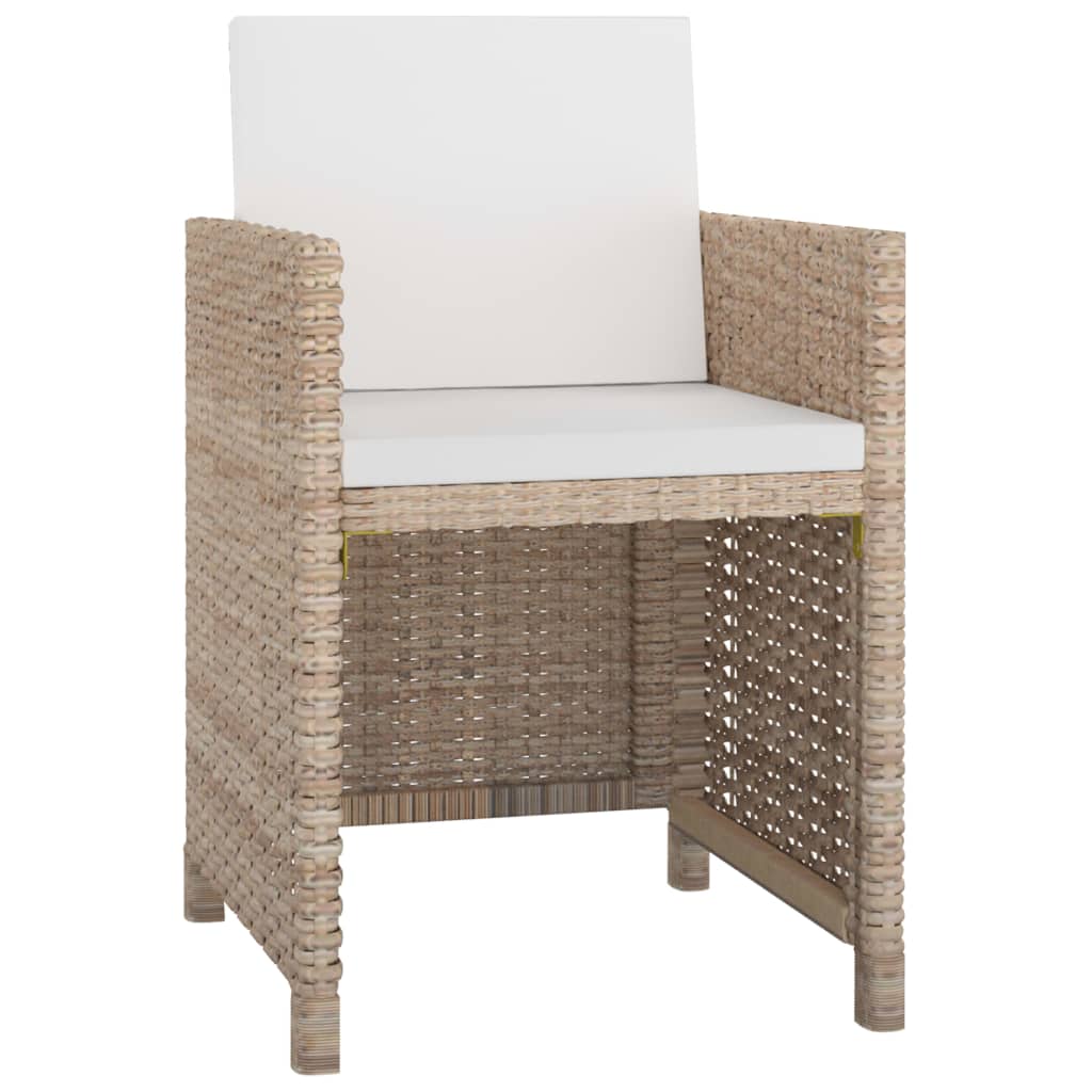 13-delige Tuinset met kussens poly rattan beige is nu te koop bij PeponiXL, paradijselijk wonen!