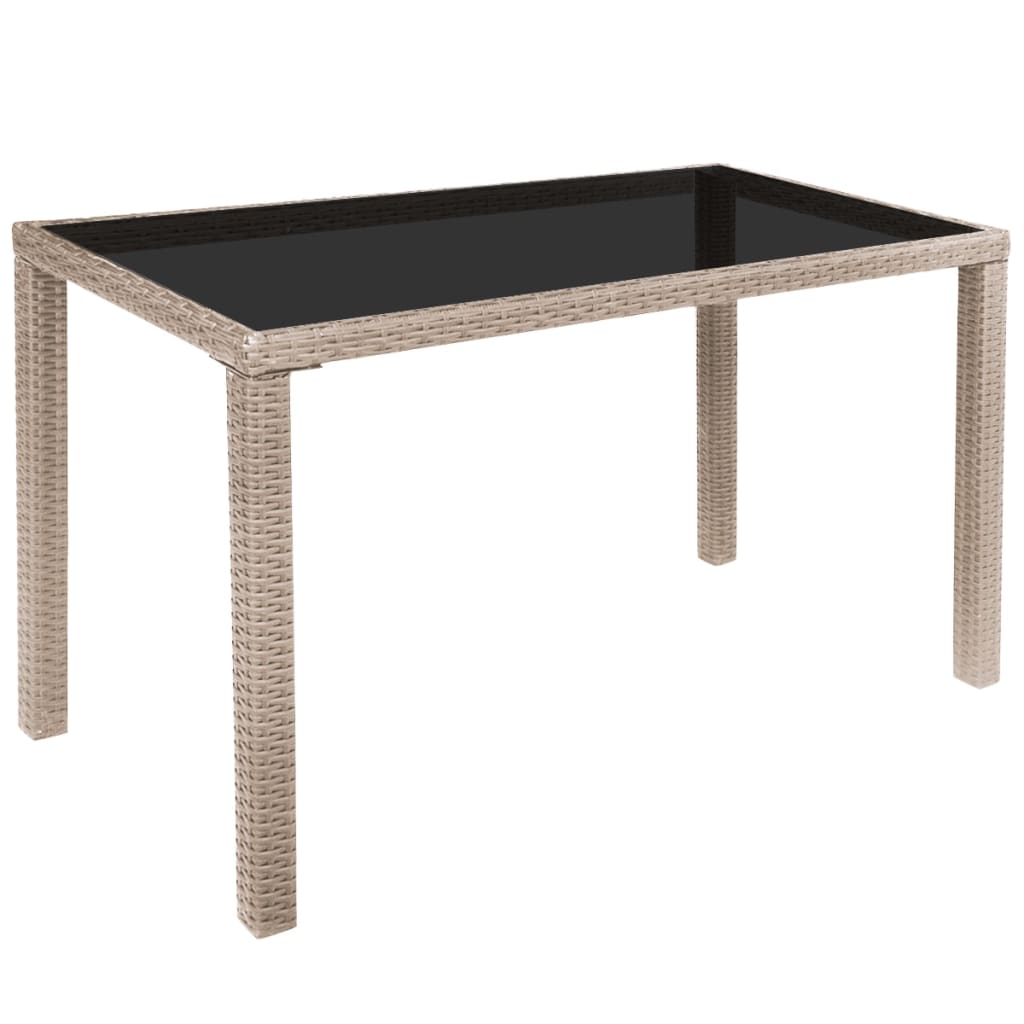 5-delige Tuinset met kussens poly rattan beige is nu te koop bij PeponiXL, paradijselijk wonen!