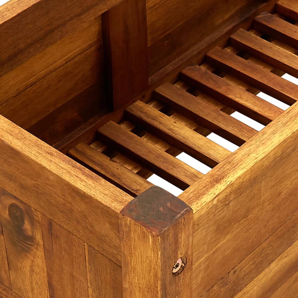 Plantenbak verhoogd 100x30x25 cm acaciahout is nu te koop bij PeponiXL, paradijselijk wonen!