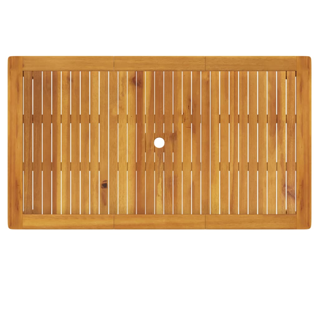 Tuintafel 140x80x74 cm massief acaciahout is nu te koop bij PeponiXL, paradijselijk wonen!