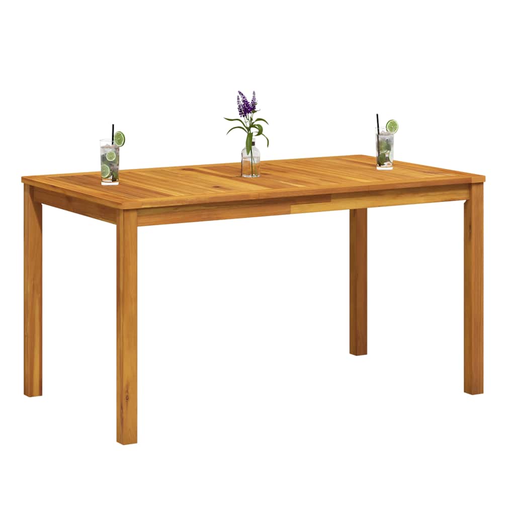 Tuintafel 140x80x74 cm massief acaciahout is nu te koop bij PeponiXL, paradijselijk wonen!