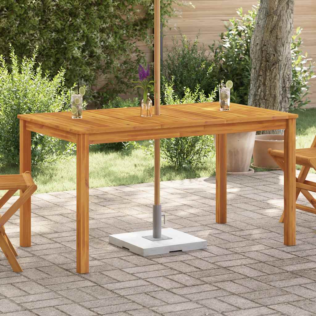 Tuintafel 140x80x74 cm massief acaciahout is nu te koop bij PeponiXL, paradijselijk wonen!