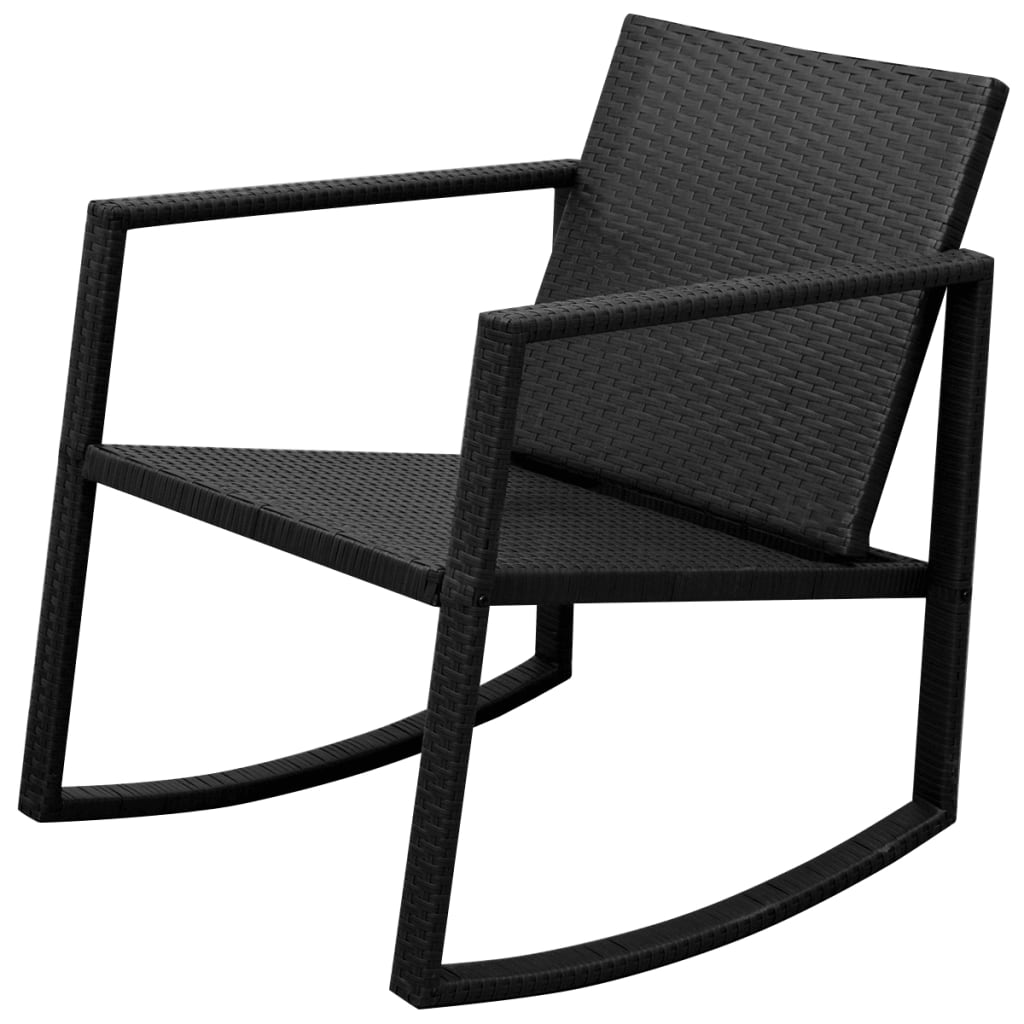 3-delige Bistroset poly rattan zwart is nu te koop bij PeponiXL, paradijselijk wonen!