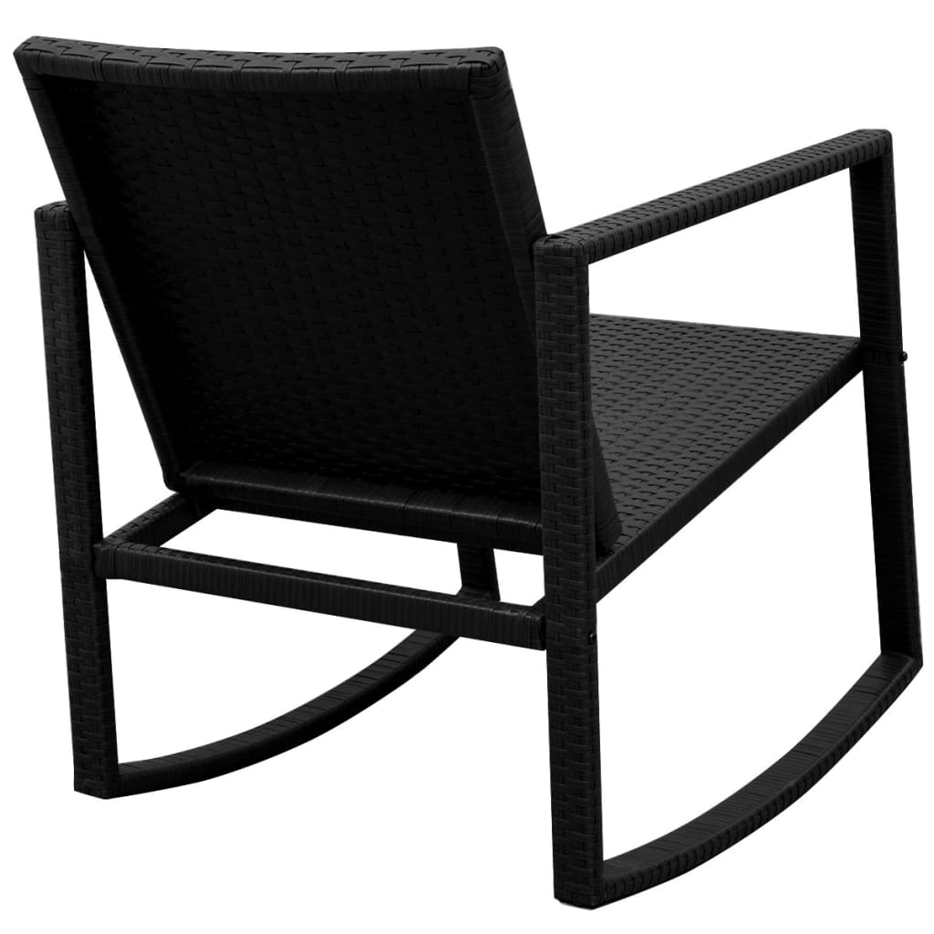 3-delige Bistroset poly rattan zwart is nu te koop bij PeponiXL, paradijselijk wonen!