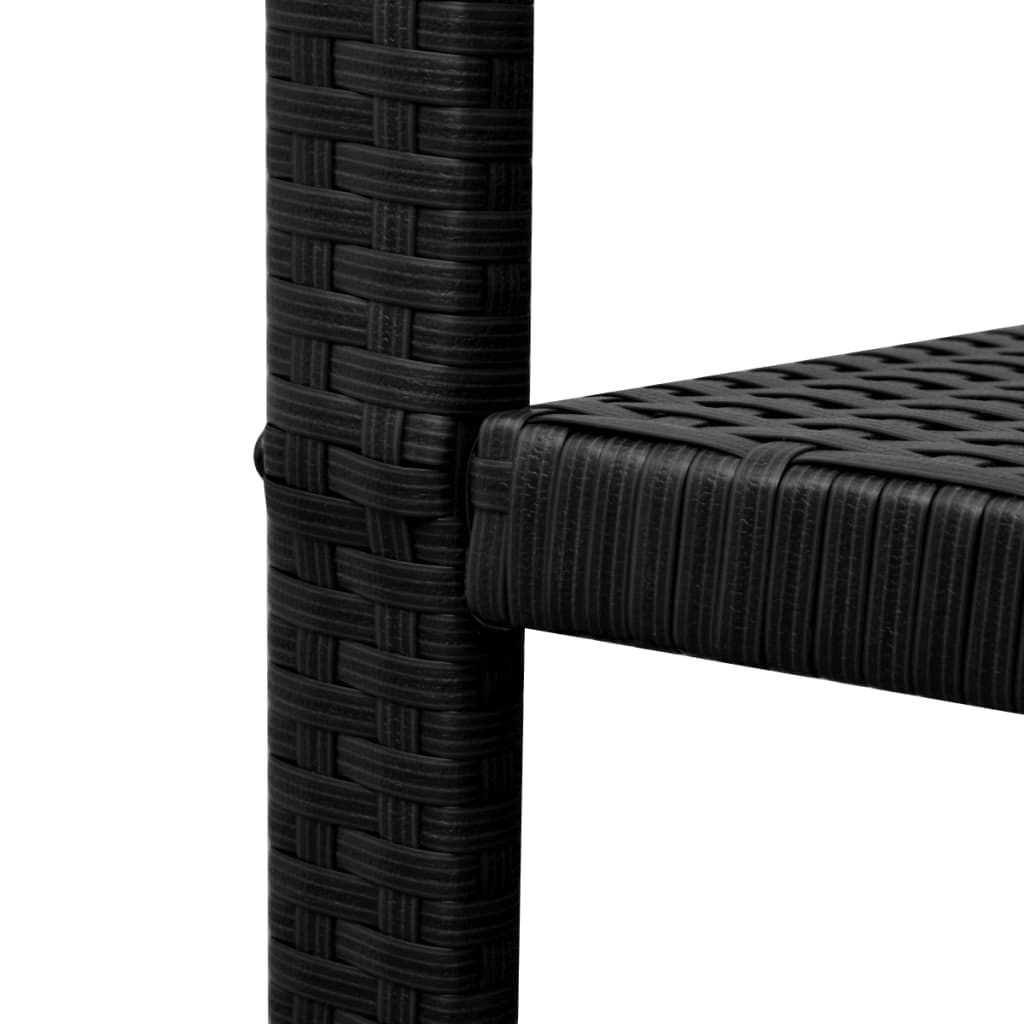 3-delige Bistroset poly rattan zwart is nu te koop bij PeponiXL, paradijselijk wonen!