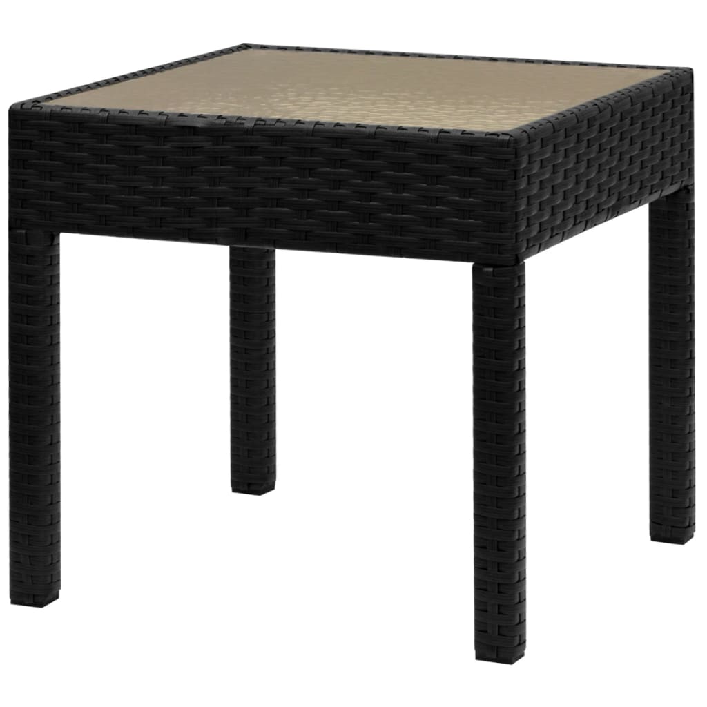 3-delige Bistroset poly rattan zwart is nu te koop bij PeponiXL, paradijselijk wonen!