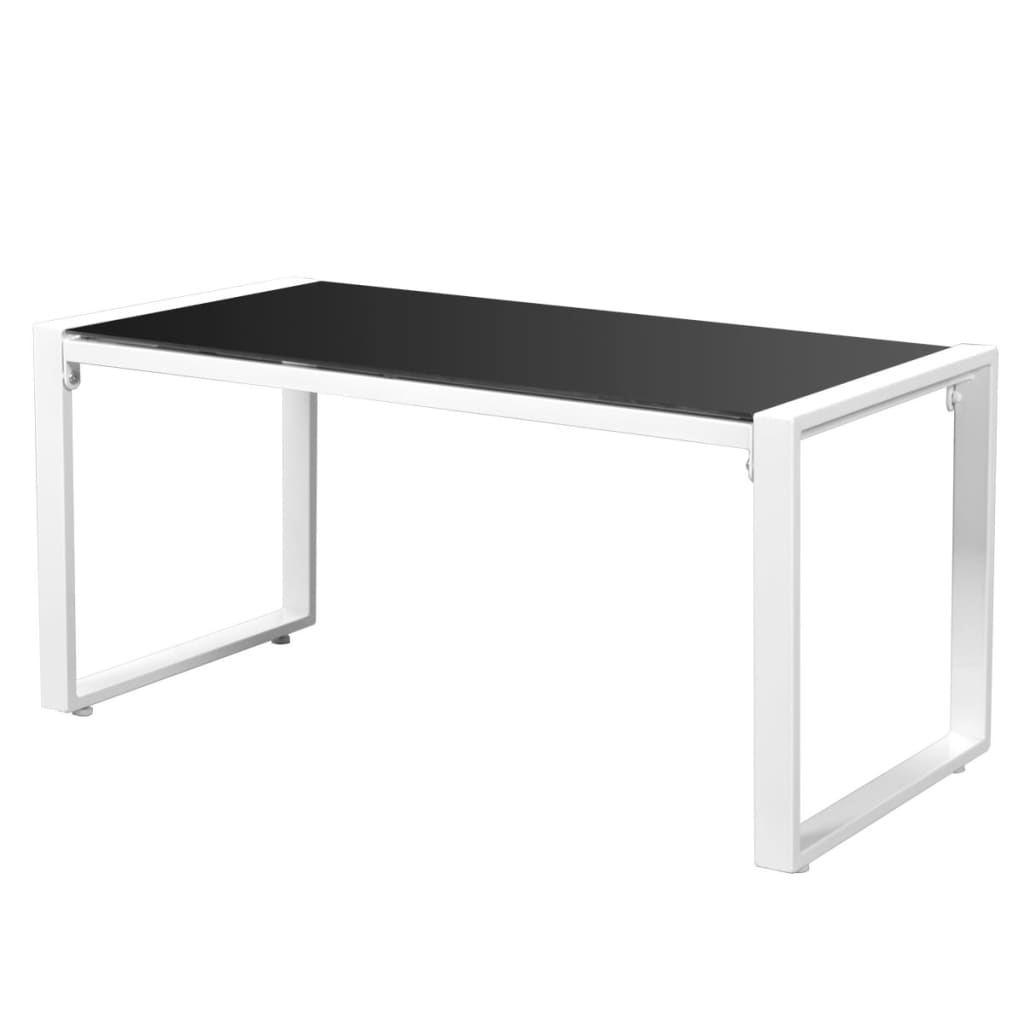 4-delige Loungeset met kussens staal wit is nu te koop bij PeponiXL, paradijselijk wonen!