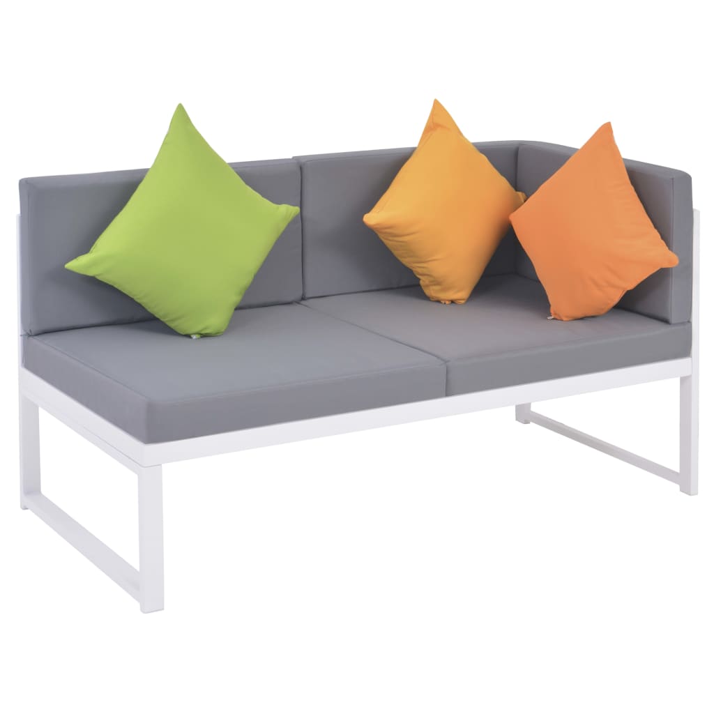 4-delige Loungeset met kussens aluminium en HKC is nu te koop bij PeponiXL, paradijselijk wonen!