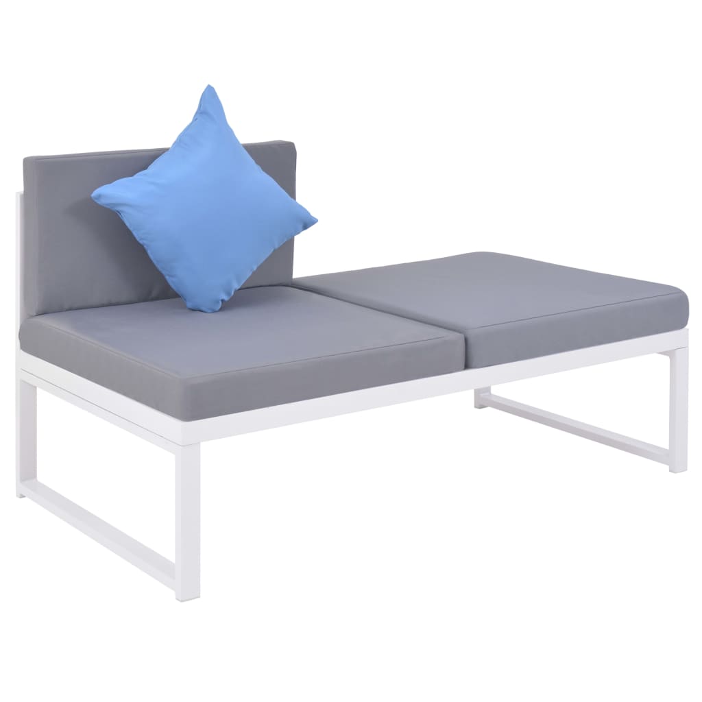 4-delige Loungeset met kussens aluminium en HKC is nu te koop bij PeponiXL, paradijselijk wonen!