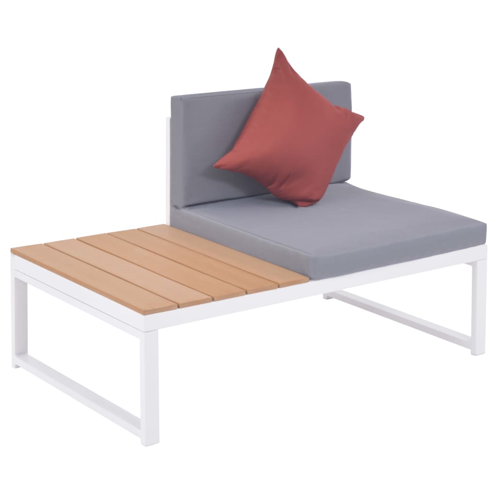 5-delige Loungeset met kussens aluminium en HKC is nu te koop bij PeponiXL, paradijselijk wonen!