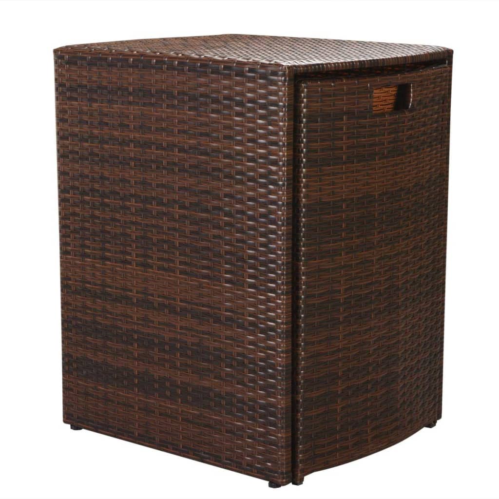 3-delige Bistroset met kussens poly rattan bruin is nu te koop bij PeponiXL, paradijselijk wonen!