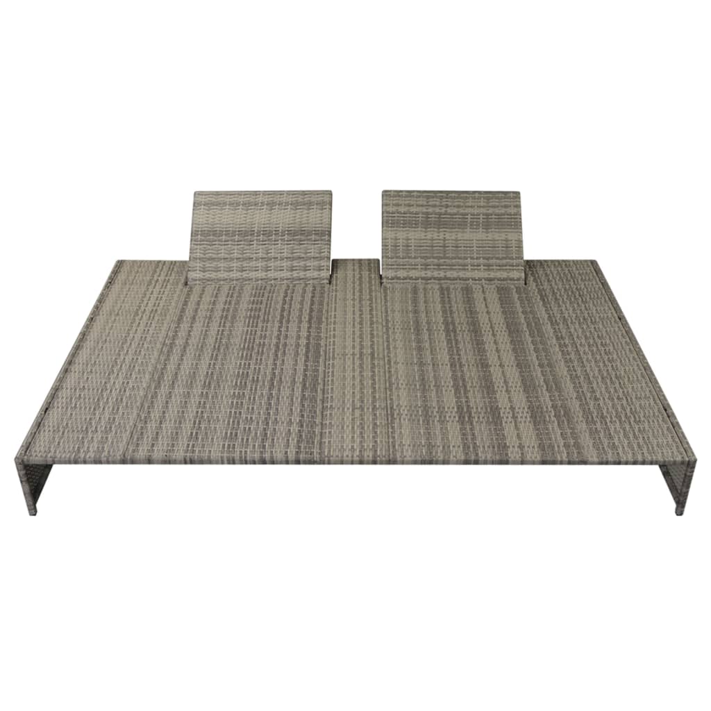 5-delige Loungeset met kussens poly rattan grijs is nu te koop bij PeponiXL, paradijselijk wonen!