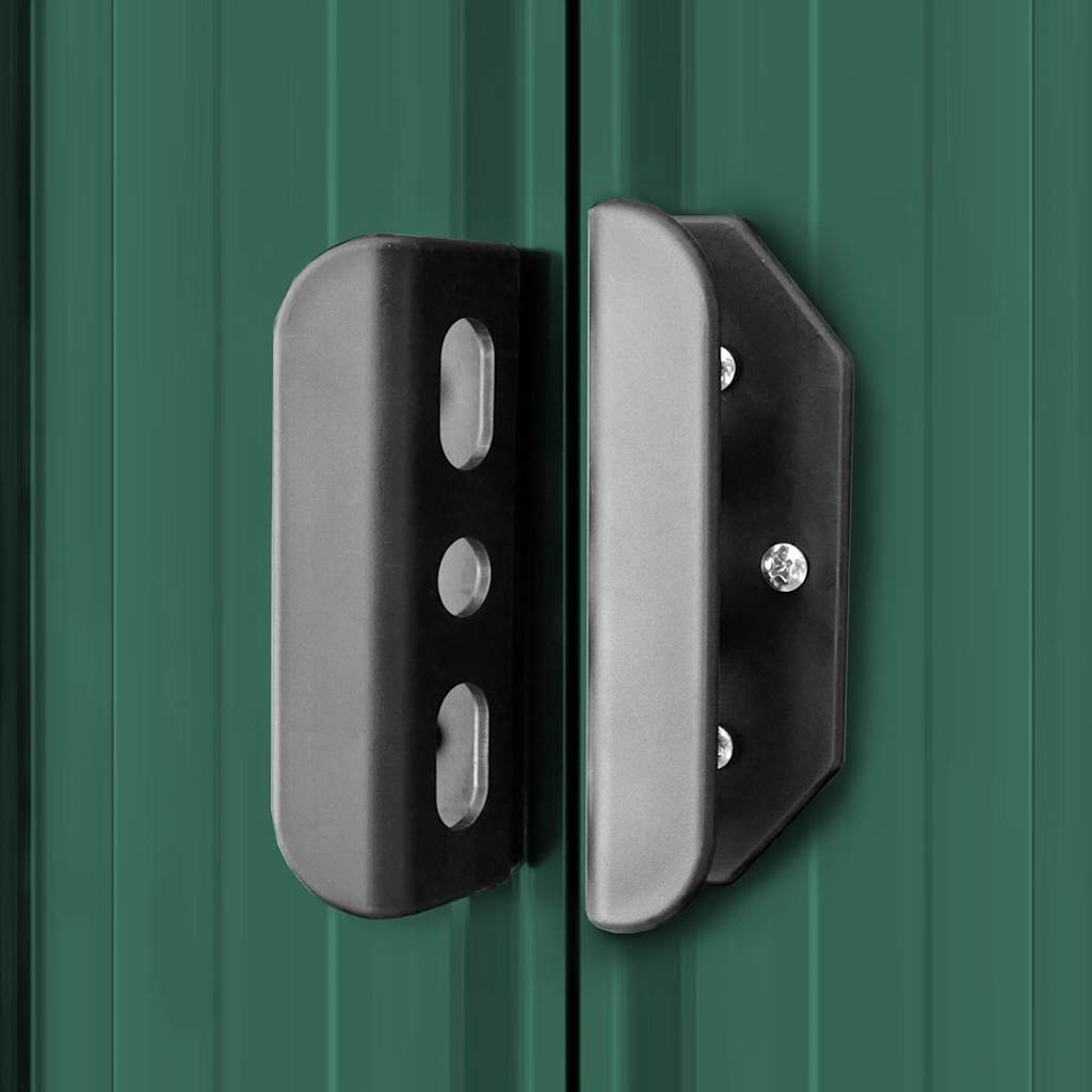 Tuinschuur metaal groen is nu te koop bij PeponiXL, paradijselijk wonen!