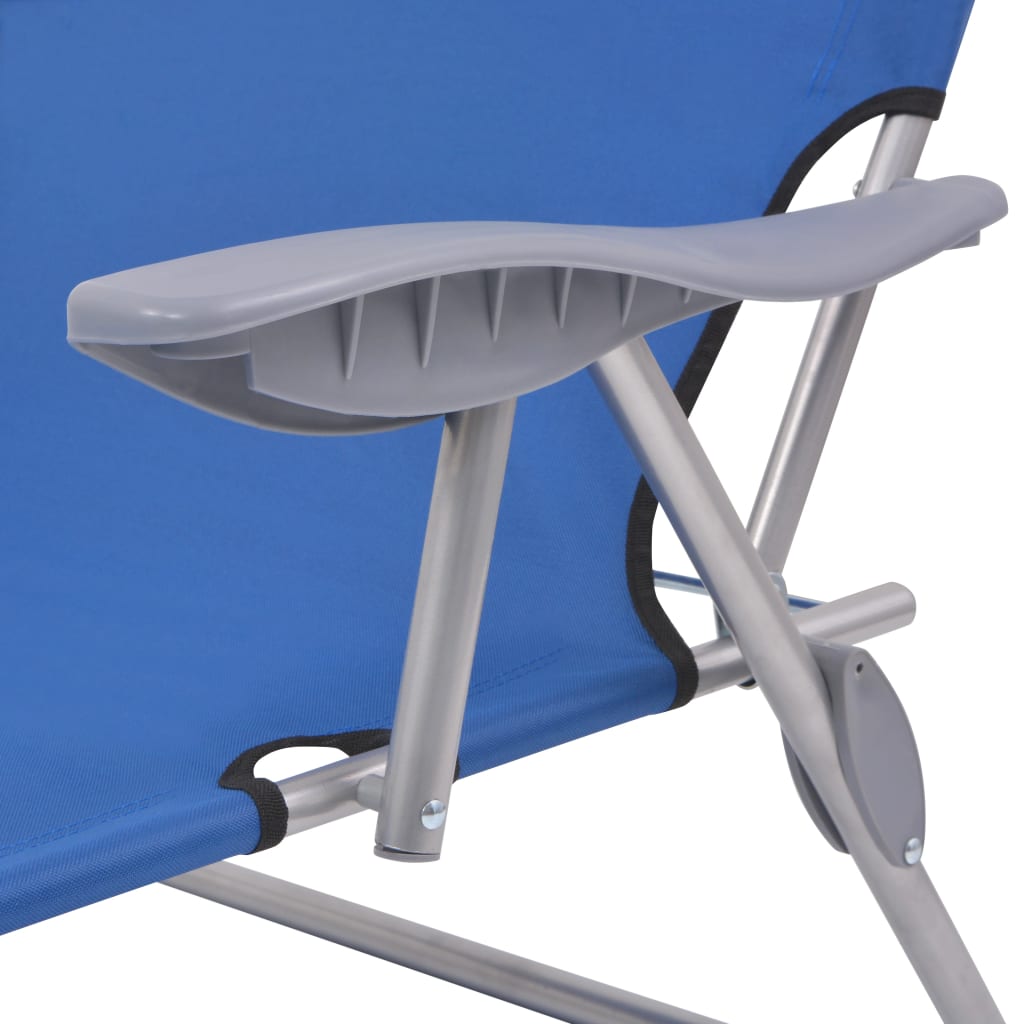 Ligbed met luifel staal blauw is nu te koop bij PeponiXL, paradijselijk wonen!