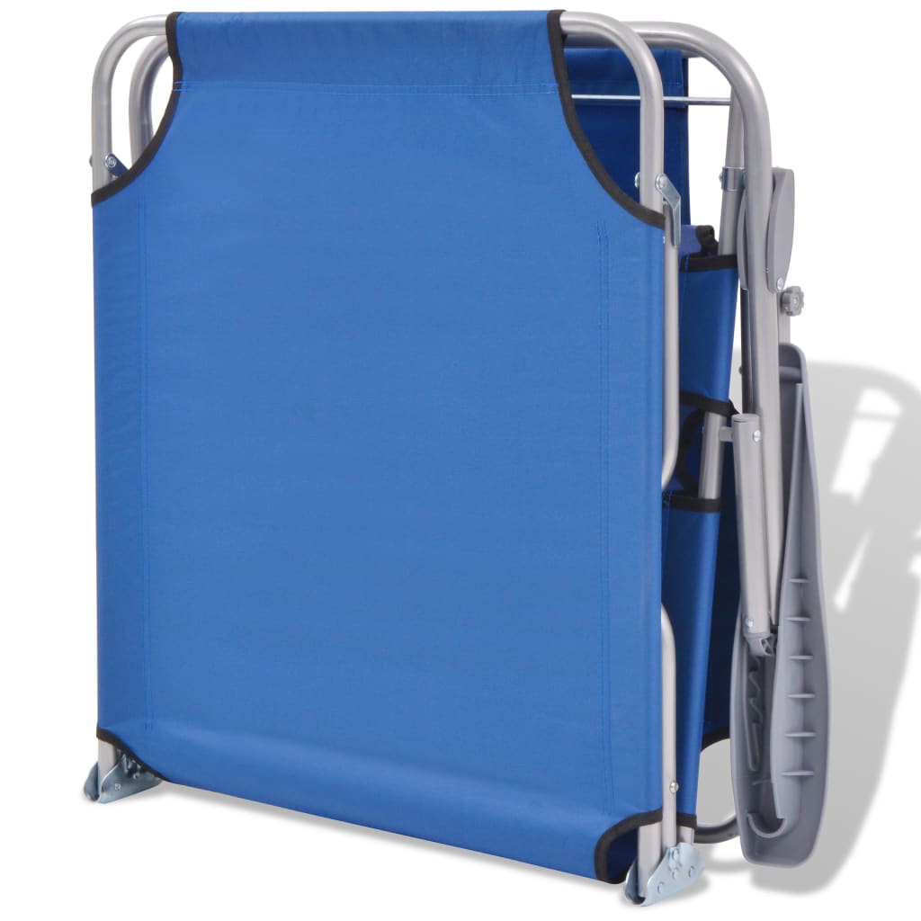 Ligbed met luifel staal blauw is nu te koop bij PeponiXL, paradijselijk wonen!