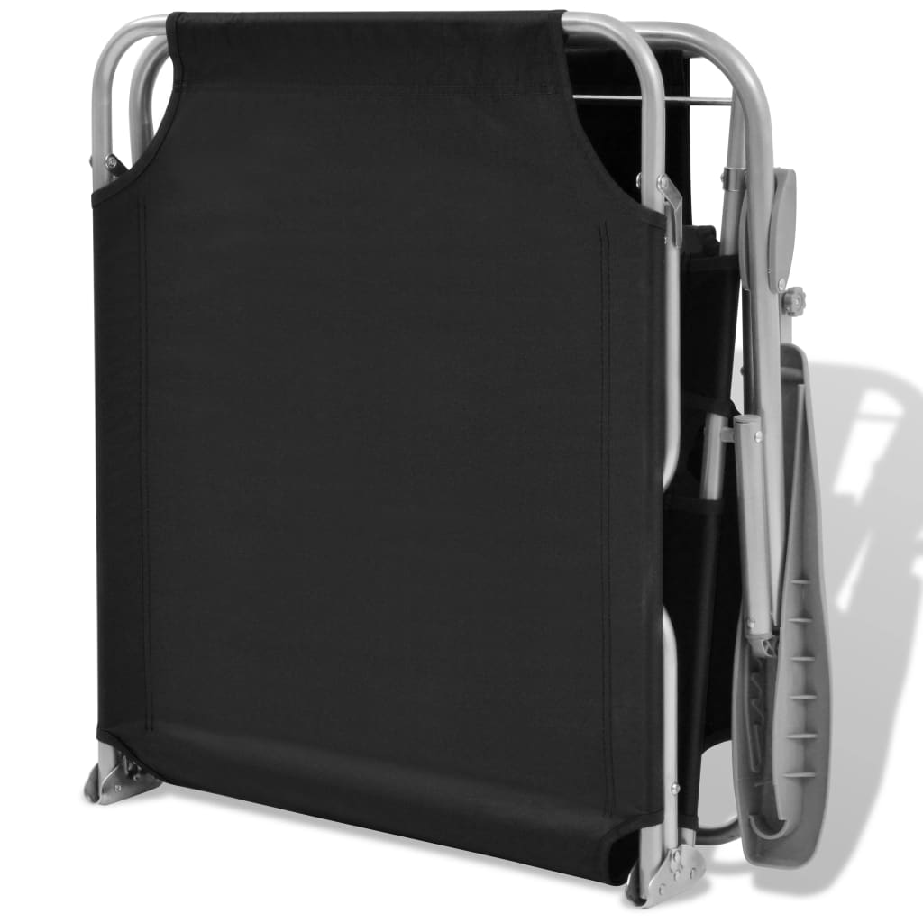 Ligbed met luifel staal zwart is nu te koop bij PeponiXL, paradijselijk wonen!