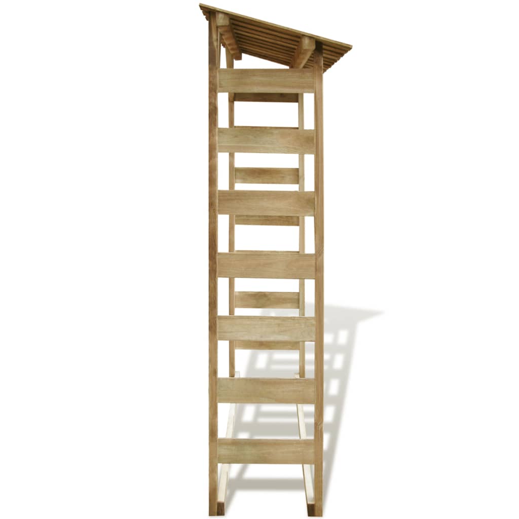 Haardhoutopslag 150x44x176 cm geïmpregneerd grenenhout is nu te koop bij PeponiXL, paradijselijk wonen!