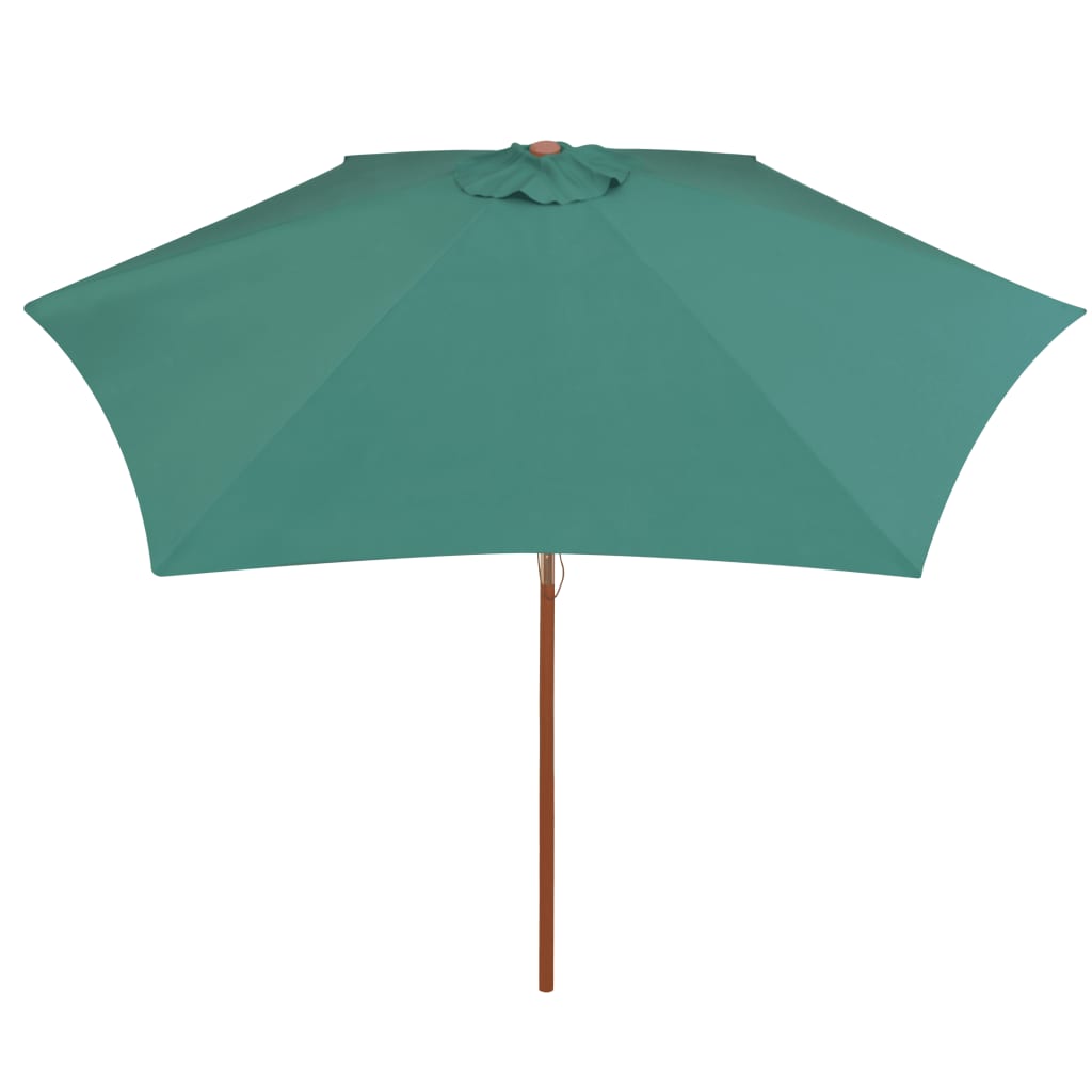 Parasol 270x270 cm houten paal groen is nu te koop bij PeponiXL, paradijselijk wonen!