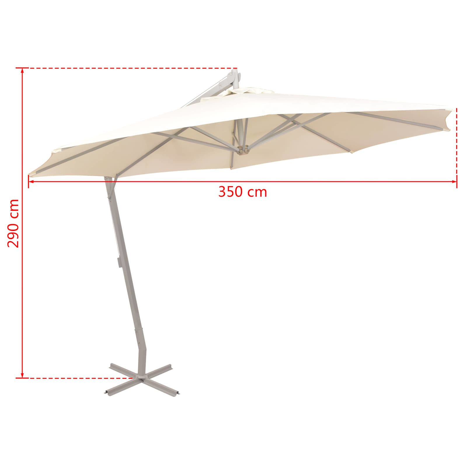 Tuinparasols Beige Polyester is nu te koop bij PeponiXL, paradijselijk wonen!