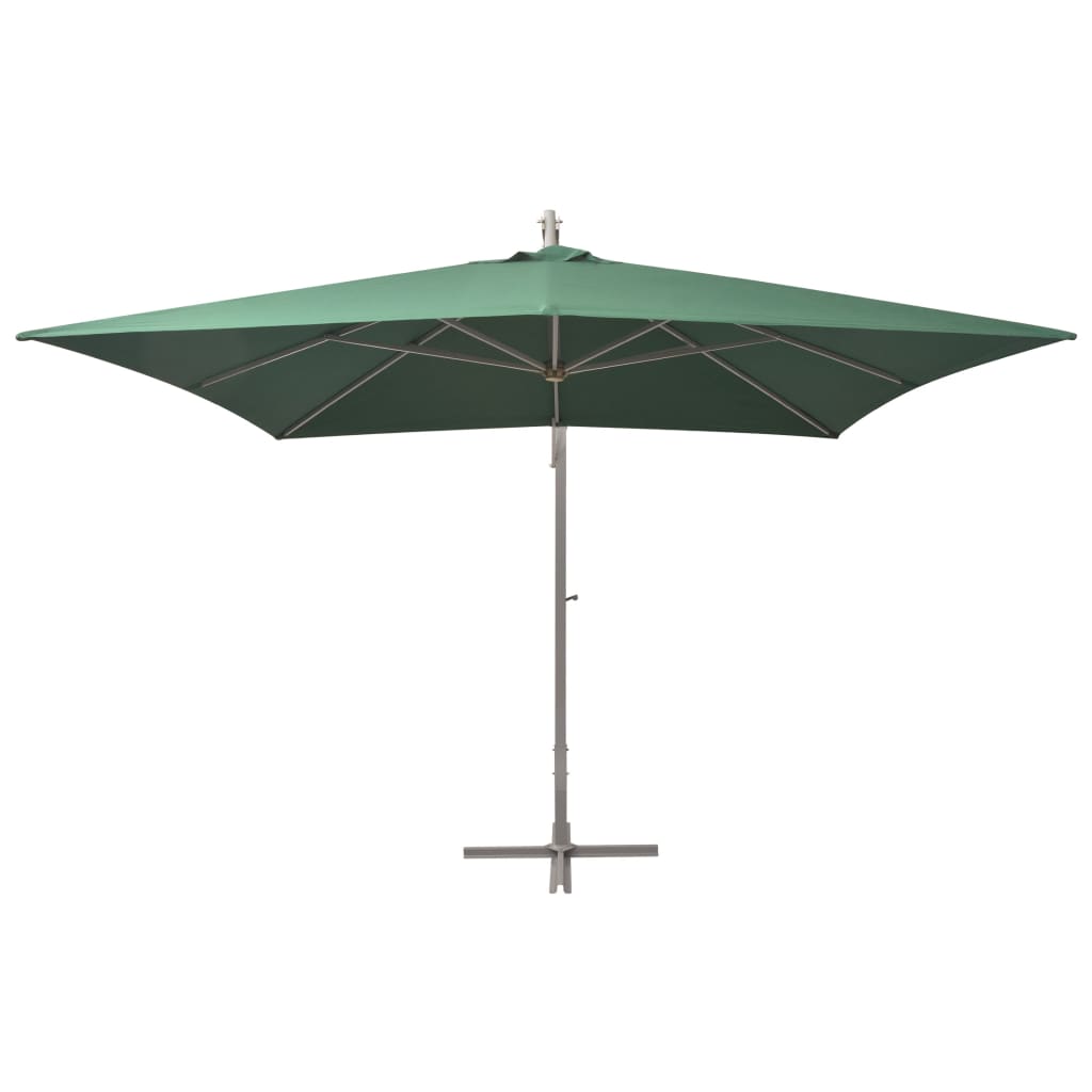 Zweefparasol met aluminium paal 300x300 cm groen is nu te koop bij PeponiXL, paradijselijk wonen!