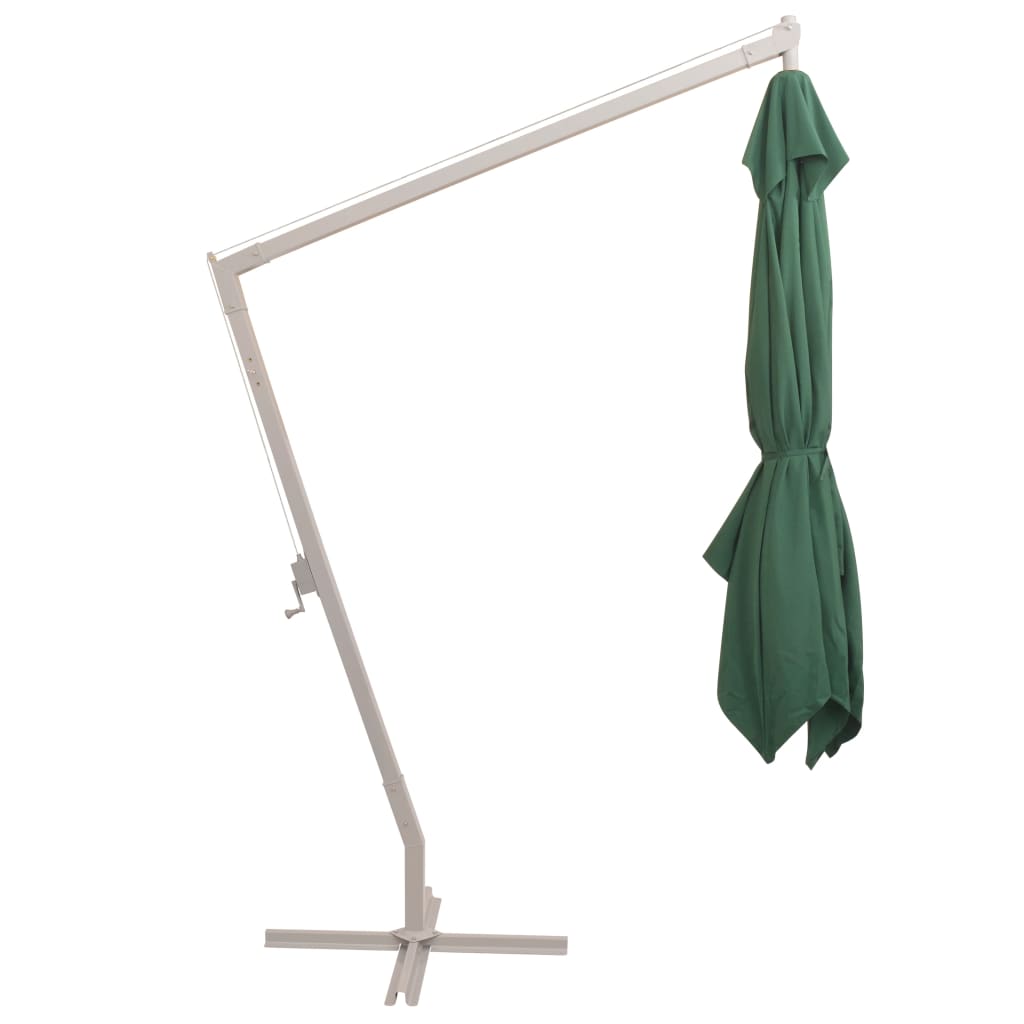 Zweefparasol met aluminium paal 300x300 cm groen is nu te koop bij PeponiXL, paradijselijk wonen!