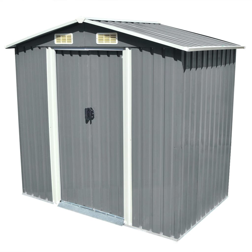 Tuinberging 204x132x186 cm metaal grijs is nu te koop bij PeponiXL, paradijselijk wonen!