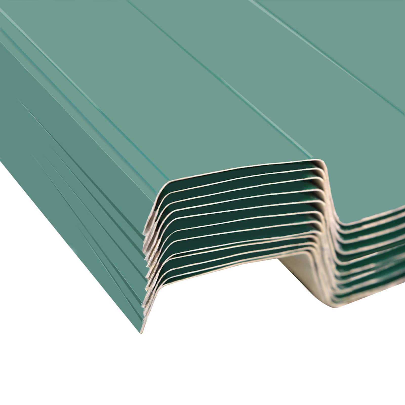 Dakpaneel 12 pcs Groen 129 x 45 cm Gegalvaniseerd staal is nu te koop bij PeponiXL, paradijselijk wonen!