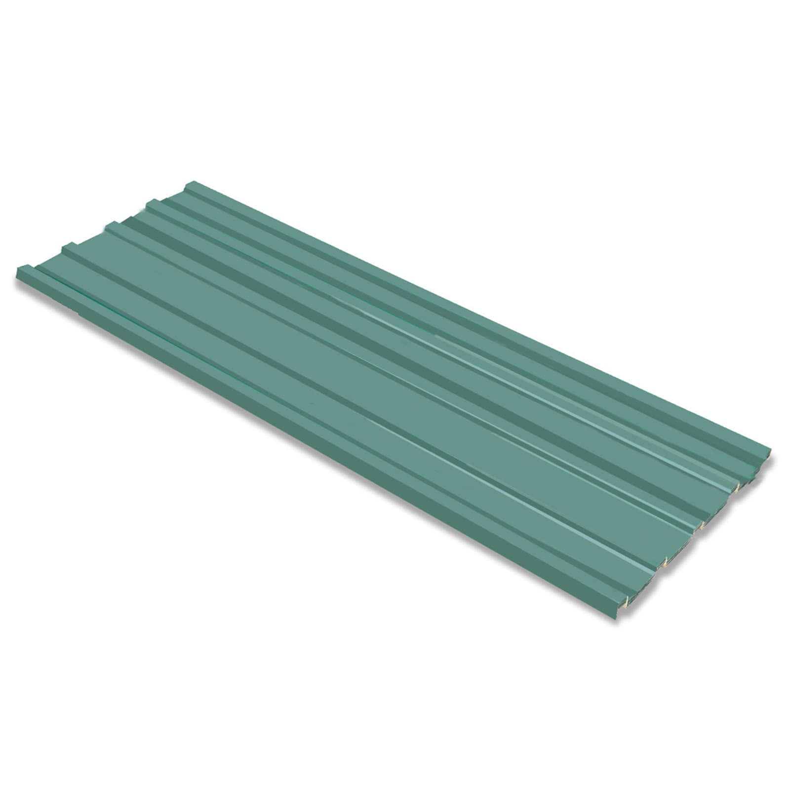 Dakpaneel 12 pcs Groen 129 x 45 cm Gegalvaniseerd staal is nu te koop bij PeponiXL, paradijselijk wonen!