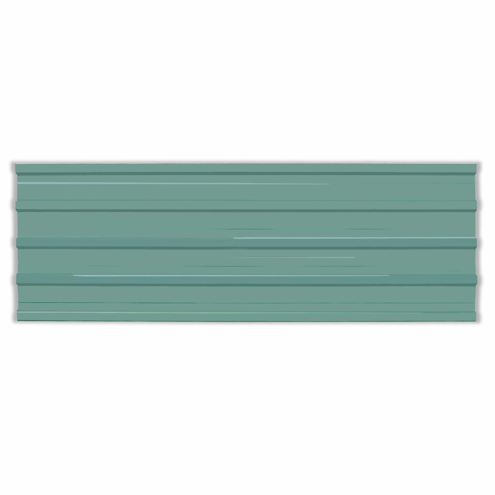 Dakpaneel 12 pcs Groen 129 x 45 cm Gegalvaniseerd staal is nu te koop bij PeponiXL, paradijselijk wonen!
