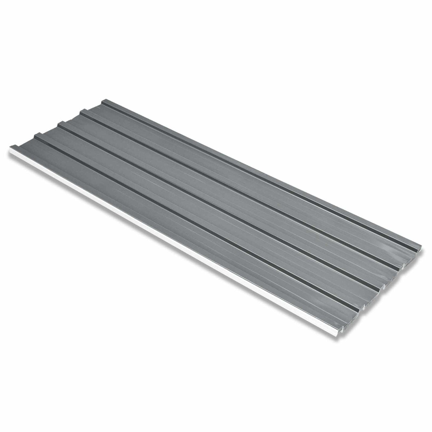 Dakpaneel 12 pcs Grijs 129 x 45 cm Gegalvaniseerd staal is nu te koop bij PeponiXL, paradijselijk wonen!