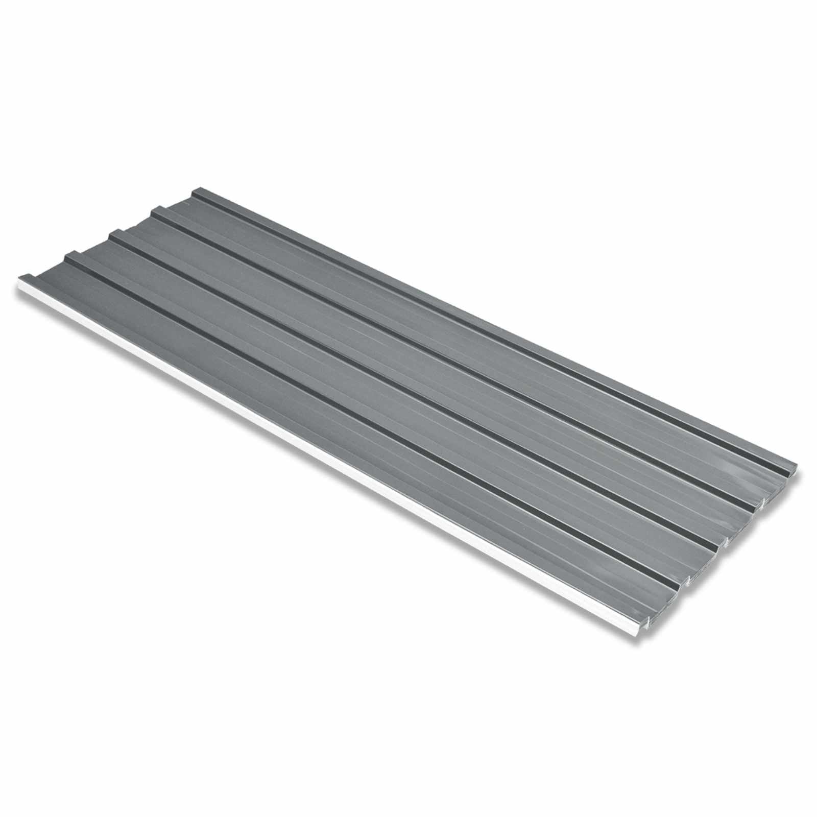 Dakpaneel 12 pcs Grijs 129 x 45 cm Gegalvaniseerd staal is nu te koop bij PeponiXL, paradijselijk wonen!