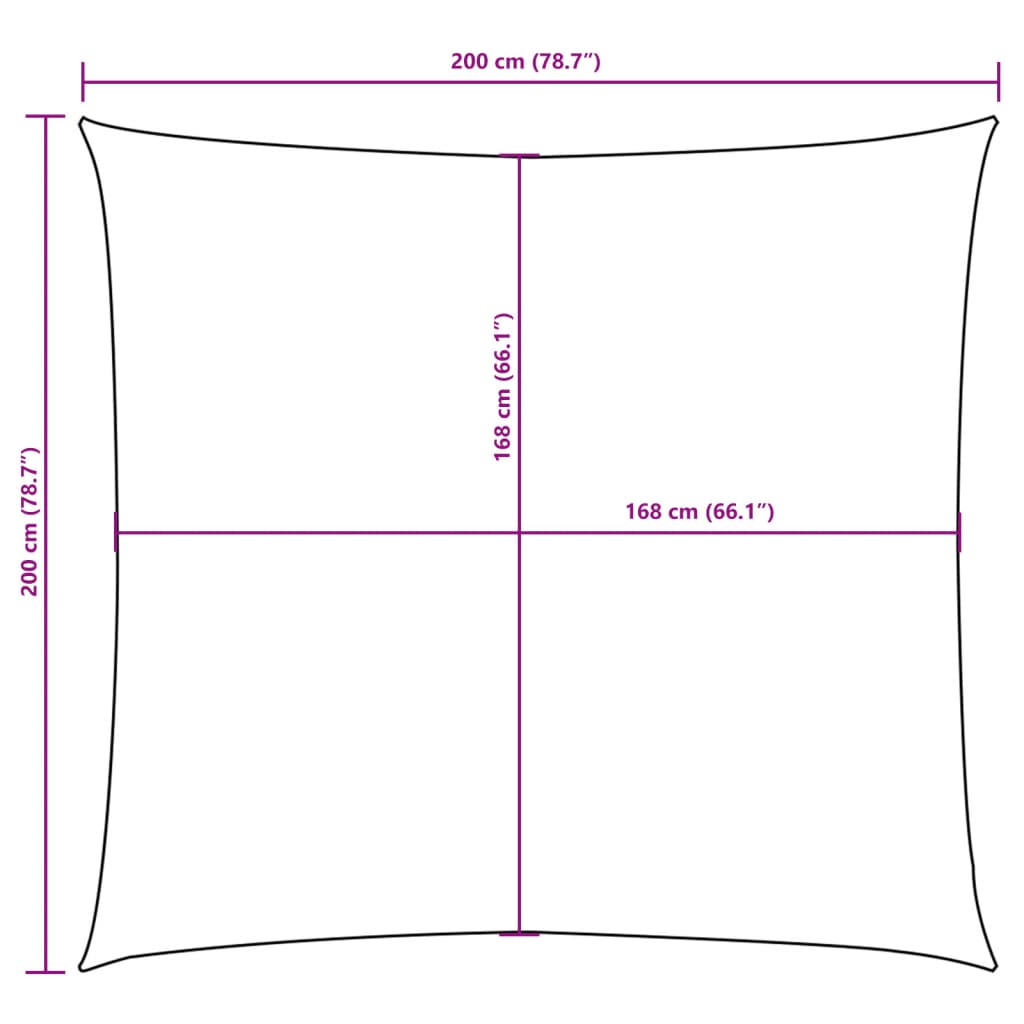 Zonnescherm vierkant 2x2 m oxford stof antracietkleurig is nu te koop bij PeponiXL, paradijselijk wonen!