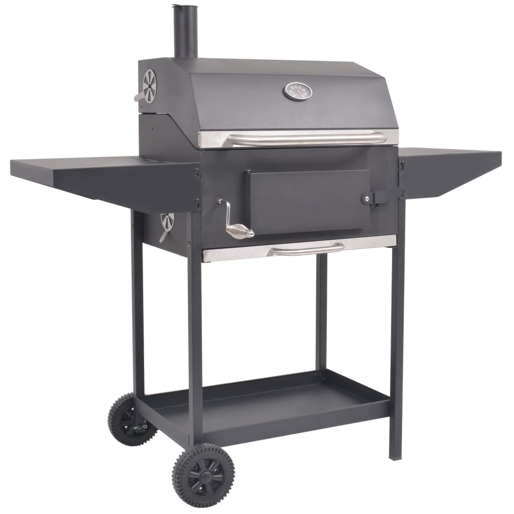 Houtskoolbarbecue met onderplank zwart is nu te koop bij PeponiXL, paradijselijk wonen!